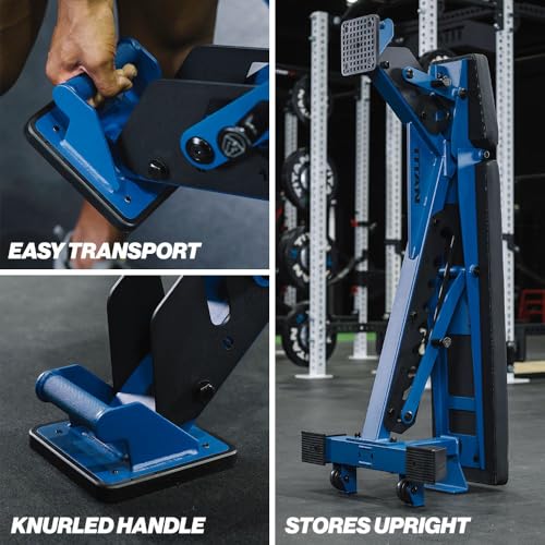 Titan Fitness TITAN Series Adjustable Bench, Supports 600 LB Incline, 1,000 LB Flat, Versatile Single Post Utility Workout Bench for Home Gym, Weightlifting, Strength Training - color: Navy