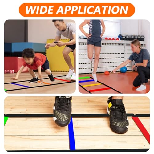 Footwork Ladder, Soccer Equipment for Training, Agility Ladder Speed Training Equipment, Foldable Instant Set-up, for Kids Athletes Indoor Outdoor Sports(10 Grids) - size: 10 Grids