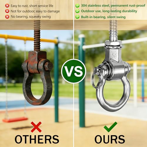 6Packs Heavy Duty Swing Hangers Permanent Anti Rust Bearing - size: 6 inch Style 3