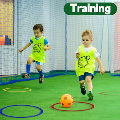 Mototo 24/30/48/96 Pack Agility Rings 15 Inch Speed Training Hopscotch Rings Plastic Circle Jumping Hoops Agility Hurdles for Athlete Exercise Soccer Football Gymnastics Games Practice Footwork - style: 96 Pack