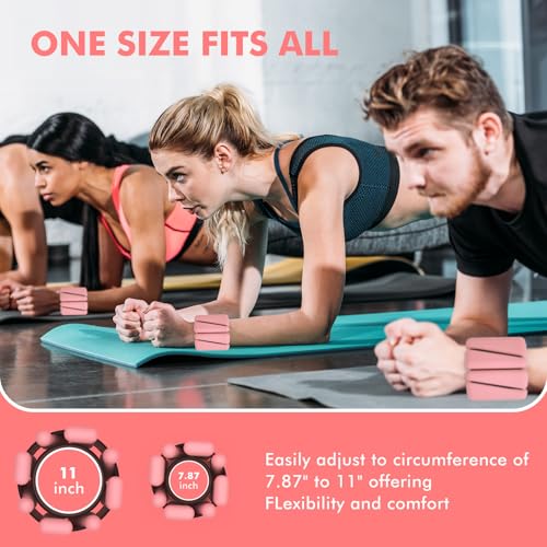 Wrist Weights, Ankle Weights for Women Men, Adjustable Wrist Weighted Bracelet for Home Gym Workout, Running, Yoga, Exercise, Strength Training