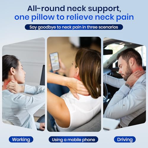 3 Level Adjustable Occipital Release Tool-Cervical Traction Device for Tmj,Shoulder Deep Tissue Relief,Neck Stretcher Pillow for Neck Pain Relief with Trigger Point Massager