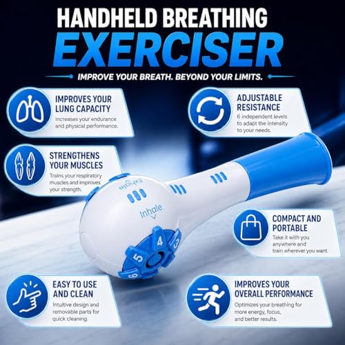 Breev® Handheld Fitness Trainer – Muscle Training Exerciser for Daily Workouts, Easy-to-Use Device to Improve Strength and Overall Fitness