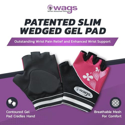 Wrist Assured Gloves - Slim Gel Pad & Absorbent Inner Liner, Workout Gloves for Women & Men, Yoga & Pilates - size: Large