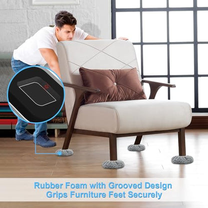 New Upgrade Furniture Sliders, Furniture Movers Sliders for Carpets and Hardwood Floor, Protect Floor and Easily Move Furniture