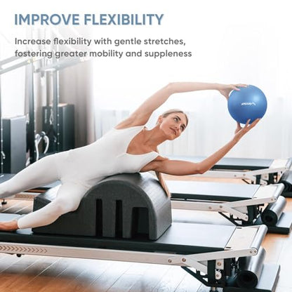 APEXUP 9 Inch Pilates Ball Small Exercise Ball for Yoga, Fitness, Balance, Core Workout, Physical Therapy
