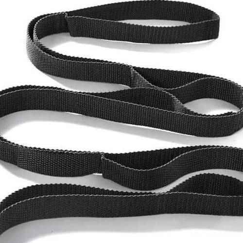 Stretching Strap Yoga Strap for Home Workout, Exercise, Pilates and Gymnastics, 10 Loops Non-Elastic Stretch Bands with Aesthetic Packaging for Women & Men