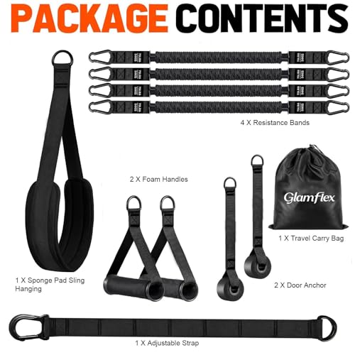 Pull Up Assist Bands Set of 4 Bands 300 Lbs - color: Black