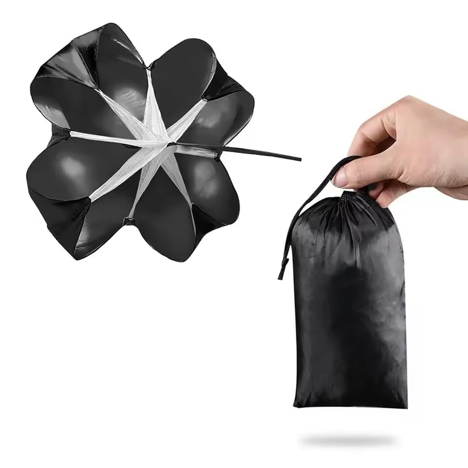 EatingBiting Umbrella Football Speed Training Running Drag Parachute Soccer Training Fitness Equipment Speed Drag Chute Physical Training Equipment