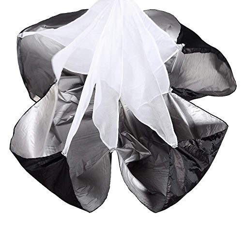 Running Speed Training, Umbrella Speed Chute,Resistance Parachute,Training Parachute,Running Parachute for Adul,Red - color: Red