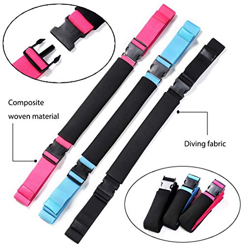 Fitness Stretch Strap - Adjustable Leg Stretch Band to Improve Body Flexibility, Premium Stretching Equipment for Exercise, Physical Therapy, Pilates Dance Gymnastics Cheerleading Training - color: blue