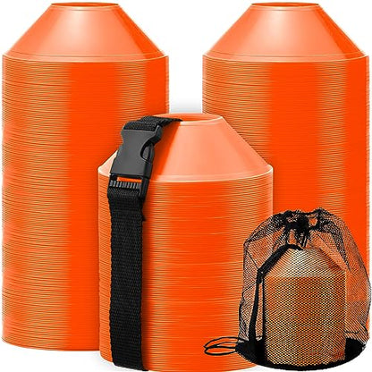 Hanaive Mini Soccer Cones for Agility Drills, 5 Inch - color: Orange