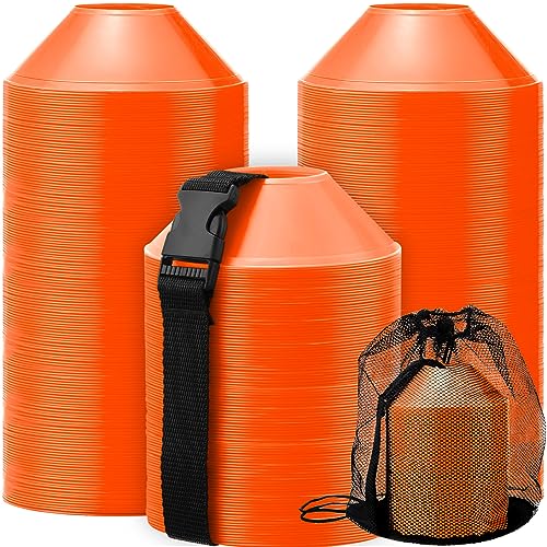 Hanaive Mini Soccer Cones for Agility Drills, 5 Inch - color: Orange