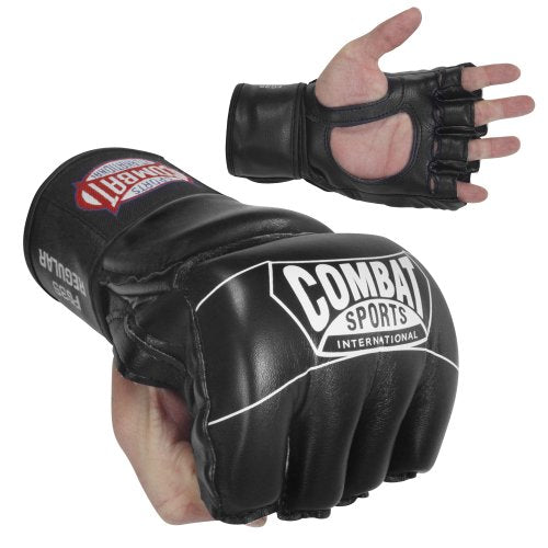 Combat Sports Pro Style Grappling MMA Gloves - color: Black, size: Large