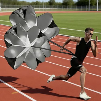 Drfeify Running Parachute Speed Training, Oxford Cloth Parachute with Adjustable Waist Belt for Power Acceleration Training