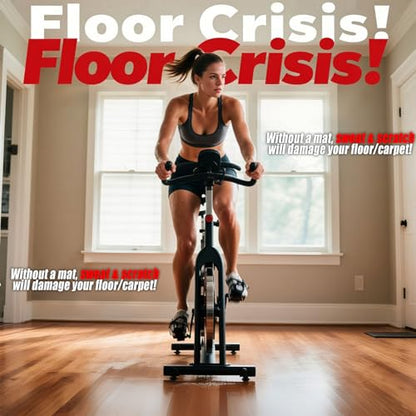Foldable Treadmill Walking Pad Mat for Carpet Floors,72" x 35.5" 6mm Thick Treadmill Mat for Hardwood Floor,Indoor Exercise Stationary Bike,Elipitial, Gym Equipment, Noise Shock Absorption - size: 72"L x 35.5"W x 0.24"Th