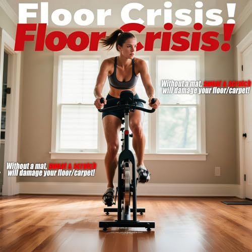 Foldable Treadmill Walking Pad Mat for Carpet Floors,72" x 30" 6mm Thick Treadmill Mat for Hardwood Floor,Indoor Exercise Stationary Bike,Elipitial, Gym Equipment, Noise Shock Absorption - size: 72"L x 30"W x 0.2"Th