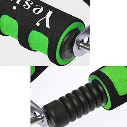 Hand Grip Strengthener Set, Forearm Exerciser, Finger Exercise Gripper, Grip Strength Trainer, hand Trainer-Soft Foam Hand Exerciser for Quickly Increasing Forearm and Hand Grips,2 Pack - color: Green