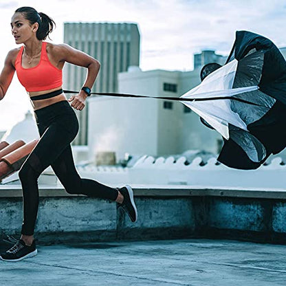 Resistance Parachute Sprint Parachutes, Running Parachute Resistance Trainer with Adjustable Strap, for Improving Speed/Stamina/Strength