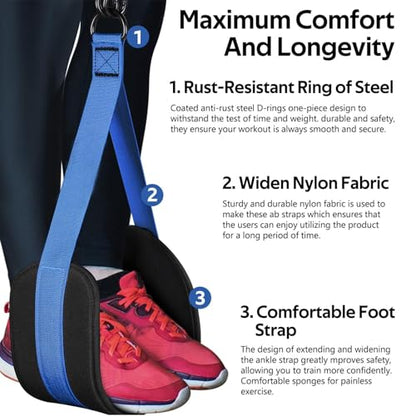 Pull Up Assist Bands Set of 4 Bands 300 Lbs - color: Blue