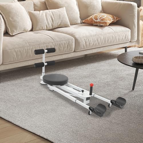 66in Leg Stretcher for Splits Training, Multi-Function Stretching Machine with Sit-Up Bar, Black Alloy Frame Foam Pads, Home Gym Flexibility Equipment