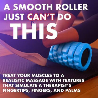 321 STRONG Patented 3-Zone Massage Roller, Medium Density for Exercise - color: Aurora