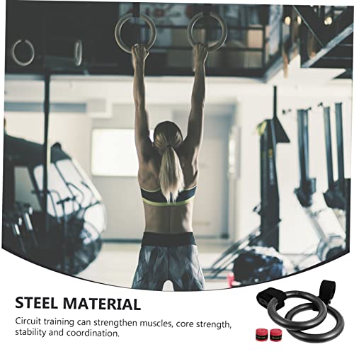 2pcs Fitness Ring Cord Set Home Fitness Rings for Women and Easy to Use