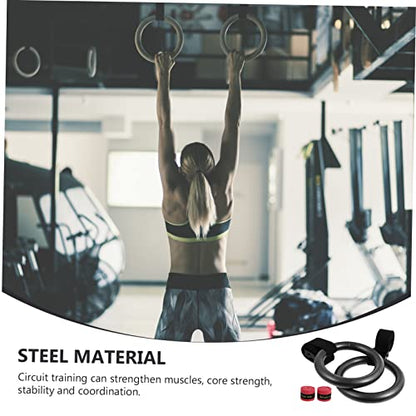 2pcs Fitness Ring Cord Set Home Fitness Rings for Women and Easy to Use
