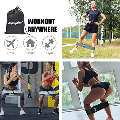 Resistance Bands for Legs and Butt, Exercise Bands Booty Bands Hip Bands Wide Workout Bands Sports for Squat Glute Hip Training (Set of 3)