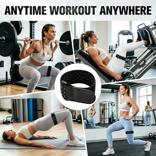 2 Pcs Occlusion Bands BFR Bundle for Women Adjustable Best Fabric Blood Flow Restriction Booty Bands for Glutes, Hip Building, Squat, Thigh & Legs