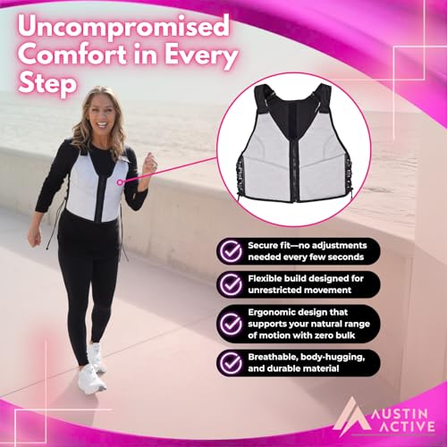 Austin Active 5 lb Adjustable Weighted Vest - color: Denise Austin (Gray)
