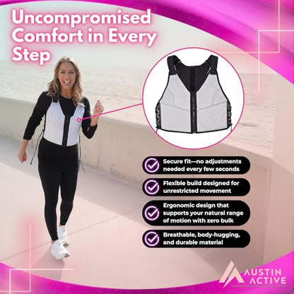 Austin Active 5 lb Adjustable Weighted Vest - color: Denise Austin (Gray)