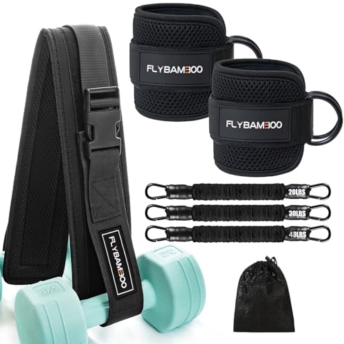Hip Thrust Belt for Weights and Ankle Resistance Bands With Cuffs for Working Out,Hip Thrust Belt for Dumbbells Heavy, Kettlebells, Plates,Hip,Leg and Booty Builder, Glute Bridge Band