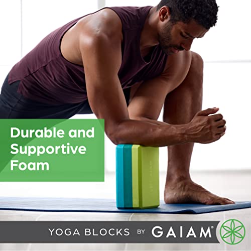 Gaiam Yoga Block - Supportive Latex-Free Eva Foam - Soft Non-Slip Surface with Beveled Edges for Yoga, Pilates, Meditation - color: Deep Purple, style: 1 Block
