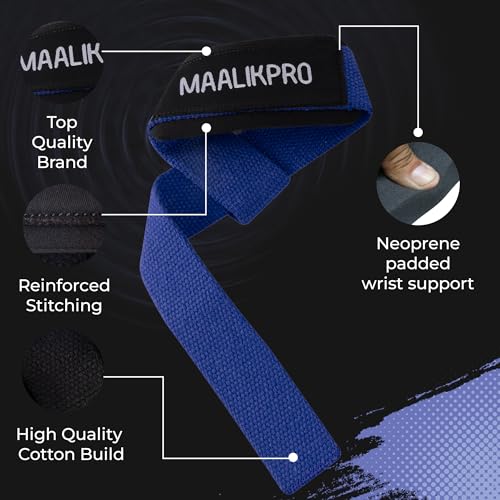 Weight Lifting Straps | Wrist Lifting Strap - color: Dark Blue