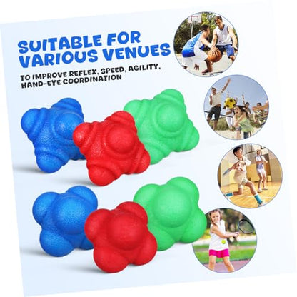 ibasenice 6pcs Reaction for Hand Eye Coordination Training Agility Exercise Low and High Difficulty and Lightweight for Indoor and Outdoor Use