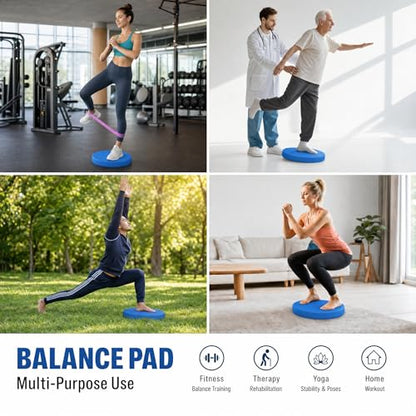 Stability Trainer Pad - Foam Balance Exercise Pad Cushion for Therapy, Yoga, Dancing Balance Training, Pilates,and Fitness - size: Standard