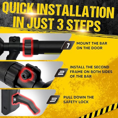 Pull Up Bar/Chin up bar Upper Body Workout Bar, Super load-bearing: Dual Security Locking, Two-way Support Fitness Strength Training Equipment