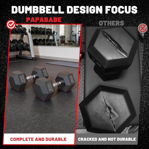 Hex Dumbbell Sets with Rack, 85-560lb Dumbbell Weight Set & Storage Rack - size: 170lb (5, 10, 15, 25, 30lb)x2& Rack