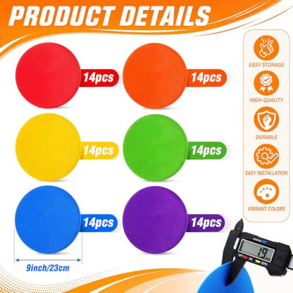 Tinideya Floor Spot Markers Flat Non Slip Gym - size: 9 Inch