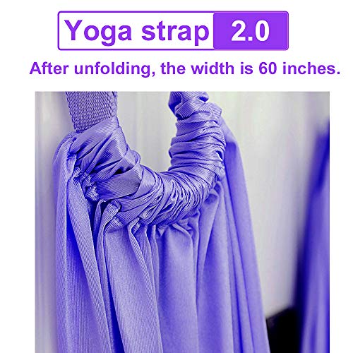 TOCO FREIDO Waist Back Leg Stretch Strap/Yoga Fitness Band, Leg Stretching Assist Trainer, Yoga Stretcher, Back Bend Split Inversion Strap for Fitness, Dance, Ballet, Gymnastics