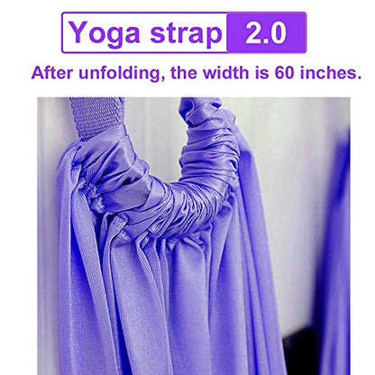 TOCO FREIDO Waist Back Leg Stretch Strap/Yoga Fitness Band, Leg Stretching Assist Trainer, Yoga Stretcher, Back Bend Split Inversion Strap for Fitness, Dance, Ballet, Gymnastics