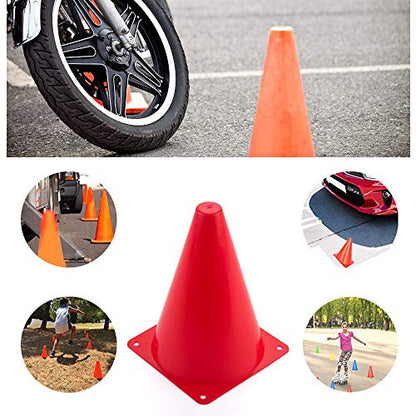 20 PCS 7 Inch Plastic Agility Cones for Kids - Mini Traffic Safety Construction Cones for Party, Drills, Basketball, Soccer - 5 Colors