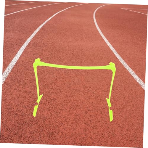Mikikit Adjustable Height Speed Hurdles Foldable Agility Training Equipment for Soccer Football Enhance Speed Coordination Jumping Skills Portable Versatile for Athletes