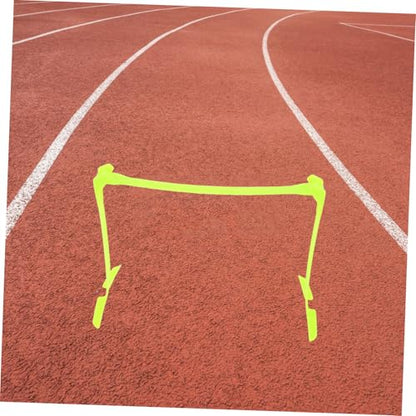 Mikikit Adjustable Height Speed Hurdles Foldable Agility Training Equipment for Soccer Football Enhance Speed Coordination Jumping Skills Portable Versatile for Athletes