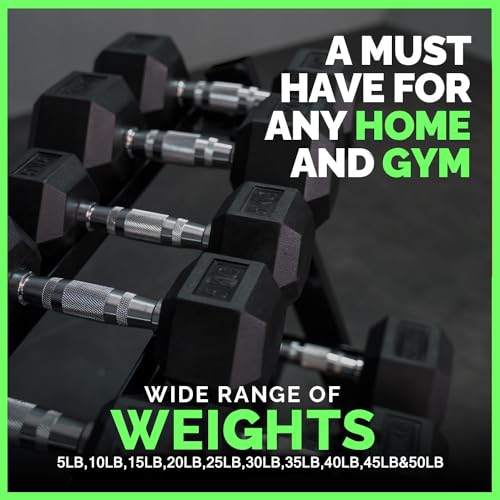 350-550 lbs Rubber Hex Dumbbells with Rack Free Weight for Home Gym, Durable Rubber Dumbbell with Storage,Coated Cast Iron Weight Strength Training Dumb bell Exercise Fitness Equipment - style: 550 lb