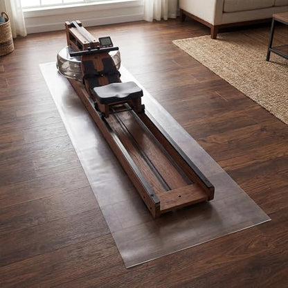 PVC Treadmill Walking Pad Mat, 100 * 35 Inch Transparent Exercise Bike Mat for Carpet & Hardwood Floors, Non-Slip Hardwood Floors Protector for Bike, Elliptical, Treadmill