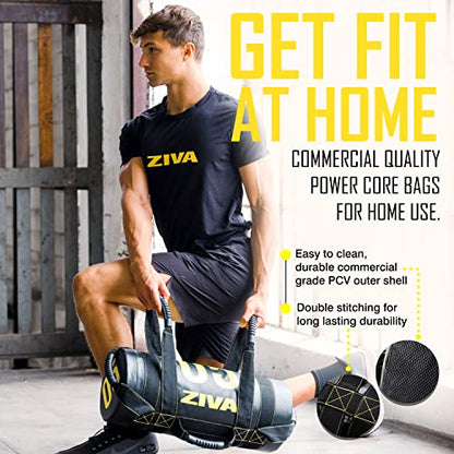 ZIVA Power Sandbag – Pre-Weighted Training Bag with Multiple Handles for Full-Body Strength & Conditioning – Heavy-Duty, No-Fill Needed (10–50 lb)