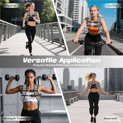 Weighted Vest Woman 6lb/8lb/12lb/16lb/20lb/25lb/30lb Weight Vest for Women Men Body Weight Vests for Walking Strength Training Running Workout Jogging Fitness