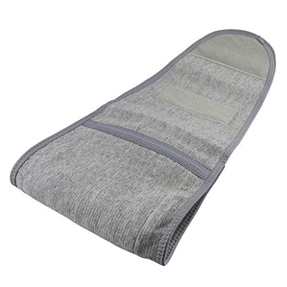 Men Women Winter Thicken Thermal Cashmere Waist Warmer Lumbar Support Belt Cozy Warm Abdominal Protector Stomach Body Wrap Band Back Brace Kidney Binder Grey